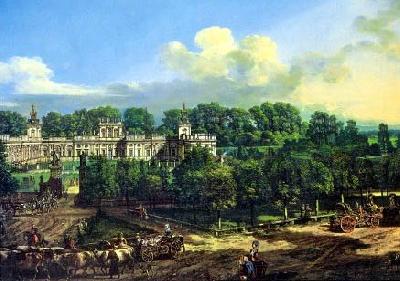 Bernardo Bellotto Wilanow Palace seen from the entrance. oil painting picture